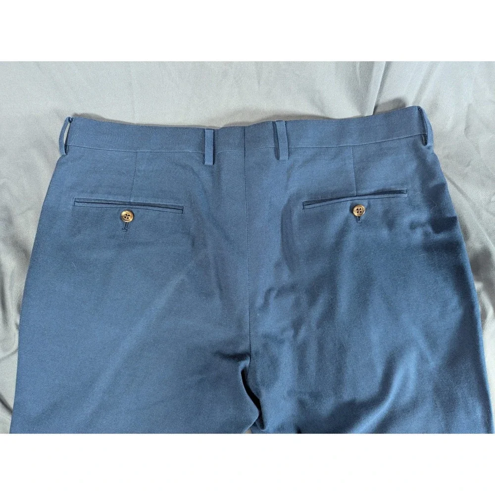 J.Crew Ludlow Suit Set Mens Blue Textured Blazer 41R Trousers 34x32 Italian F...